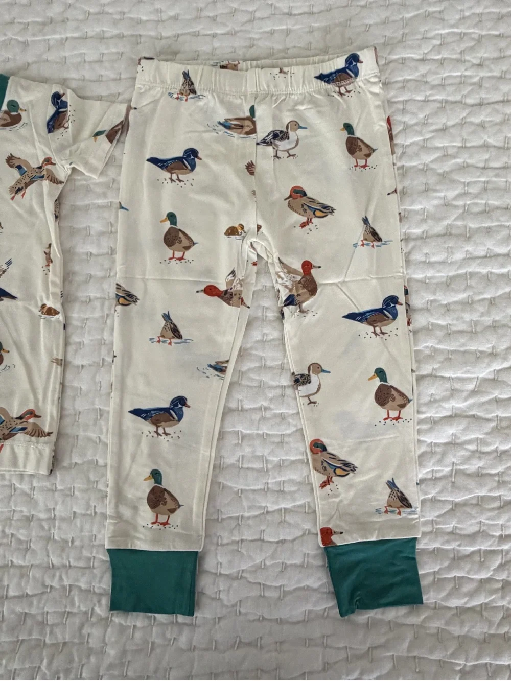 NWT Angel Dear Bamboo Duck Print Short Sleeve & Pants Set Size 2T